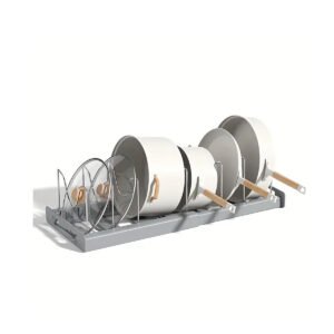 1pc Adjustable Multi-Purpose Pot Organizer Rack For Kitchen Cabinet For Easy Storage And Organization