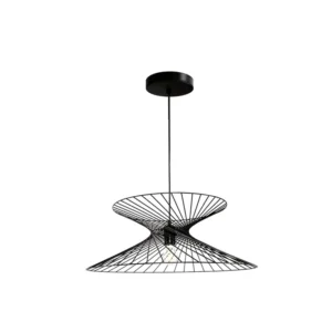 LUCKYERMORE Modern Black Flush Mount Ceiling Light Fixture, 7'' Length Cable For Dining Room, Bedroom, Hallway, Kitchen, Bar