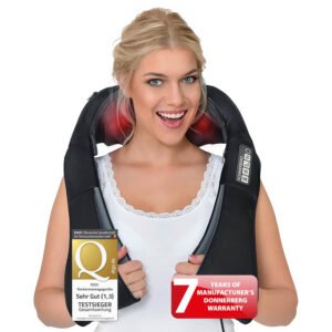 Donnerberg Neck Massager with Heat / 7 Years Warranty/Shiatsu Neck, Shoulder Back Massager for Pain Relief & Relaxation