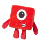 Learning Resources HM94553-UK One, Numberblocks Plush Girls & Boys, Soft Toys for Toddlers 1-3, Red