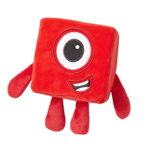 Learning Resources HM94553-UK One, Numberblocks Plush Girls & Boys, Soft Toys for Toddlers 1-3, Red