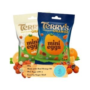 Terry's Chocolate Orange Mini Eggs Bags - Easter Eggs 1 White & 1 Milk Chocolate 80g Each