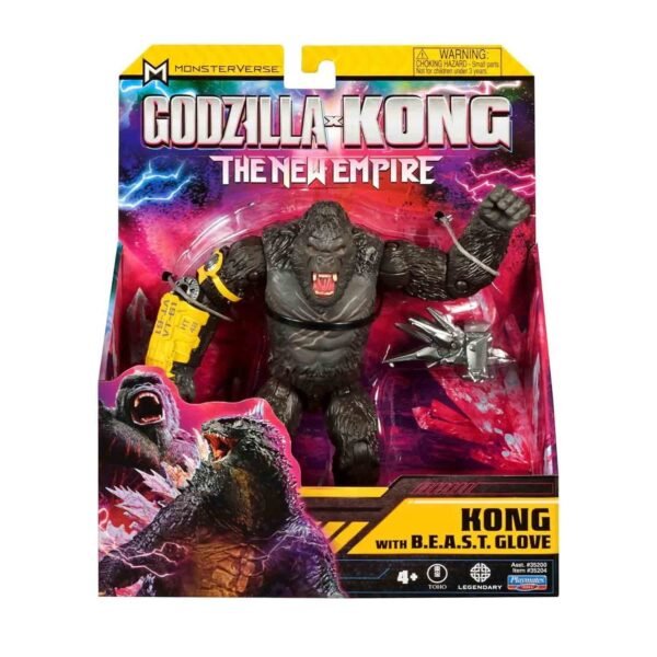 MonsterVerse Godzilla x Kong: The New Empire, 6-Inch Kong Action Figure Toy, Iconic Collectable Movie Character for Ages 4 Years+ - Image 2