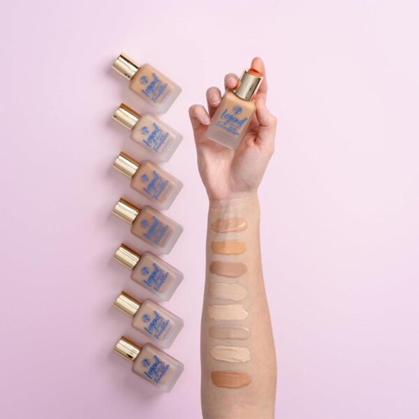 W7 Legend Foundation - Creamy Liquid Foundation for Poreless, Semi-Matte Medium Coverage - 28ml (Natural Beige) - Image 2