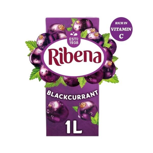 Ribena Blackcurrant Juice Drink Carton 12x1L | Real Fruit | Rich In Vitamin C | No Artificial Colours or flavours | Perfect For On The Go - Image 2