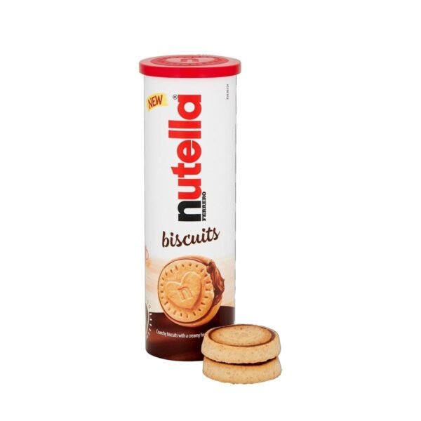 Nutella Chocolate Biscuits, Snacks, Party Food, Crunchy Biscuits with Creamy Nutella Spread Tube of 12 Biscuits, 166g - Image 3