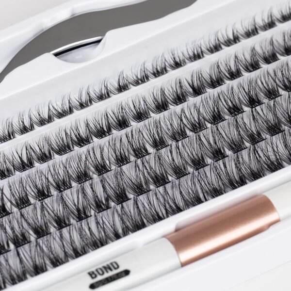 SISILILY Lash Extension Kit-Individual Lashes with Bond and Seal-120 Lash,  Tweezers C D Curl 10/12/14/15/16mm（DM17-mix) - Image 2
