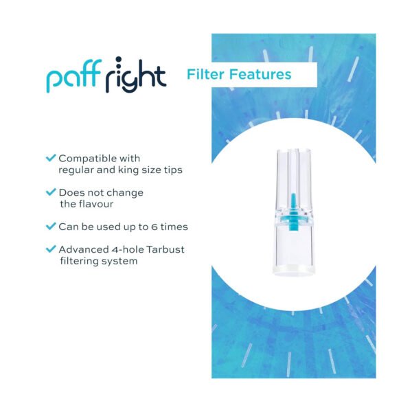 Paffright 300, Cigarette Filter Tips for Regular and King Size Cigarettes, 300 - 8 mm Cig Holder - Image 2
