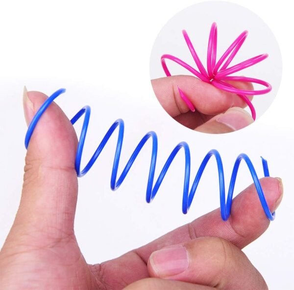 Andiker Cat Spring 12pcs, Cat Interactive Toy to Kill Time and Keep Fit Colorful Creative Toy - Image 3
