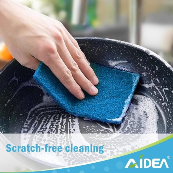AIDEA Heavy Duty Scouring Pads 24 Pack, 14 x 9 cm - Image 3