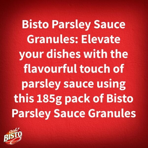 Bisto Deliciously Creamy Parsley Sauce Mix, 185 g Drum (Pack of 1) - Image 2