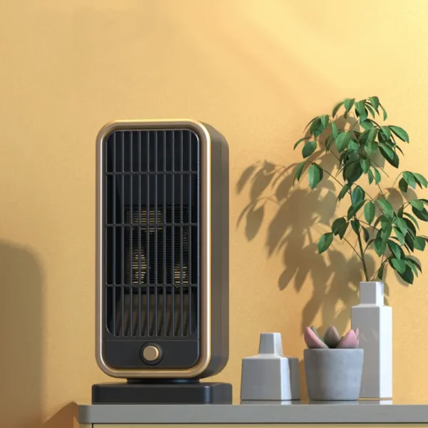Portable Ceramic Space Heater - 500W Mini Electric Heater With Thermostat For Fast, Quiet, And Energy Efficient Heating - Safe And Secure For Indoor Office And Home Use - Image 4