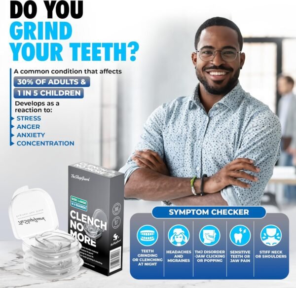 TheSleepGuard [Mens] Mouth Guard for Teeth Grinding [Pack of 4, Large] - Image 3