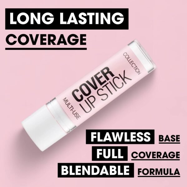 Collection Cosmetics Creamy Full Coverage Cover Up Light Concealer Stick with Flawless Finish, 4g, Light - Image 4