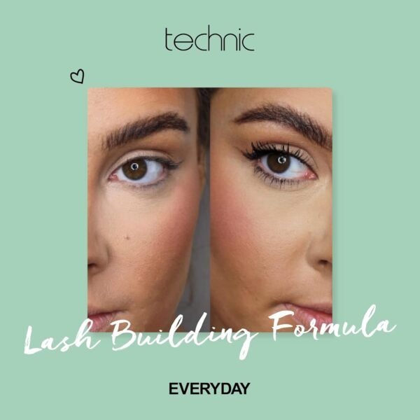 Technic Mega Lash Water Resistant Mascara, Volume Glam Lashes - 12ml - Image 5