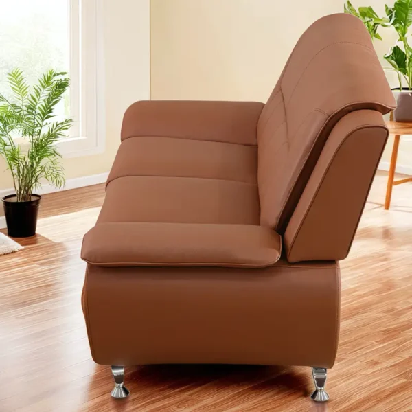 3-Piece Couches PU Leather Sofa Set For Living Room, - Image 3