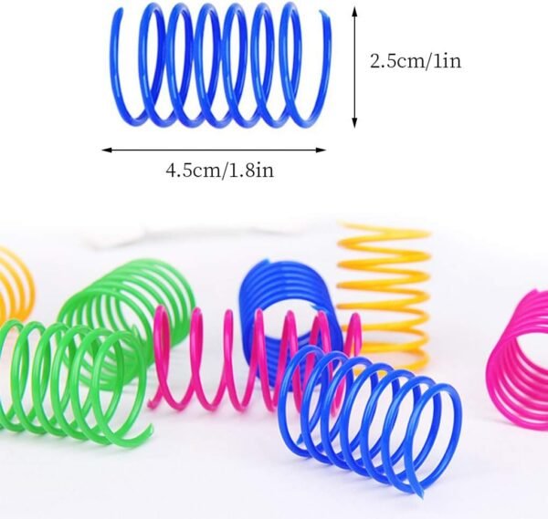 Andiker Cat Spring 12pcs, Cat Interactive Toy to Kill Time and Keep Fit Colorful Creative Toy - Image 5