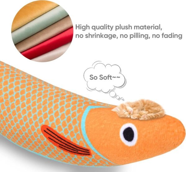 Aibuddy Catnip Toy, 3PCS Cat Chew Toys, Bite Resistant Catnip Toys with Bell Inside - Image 3