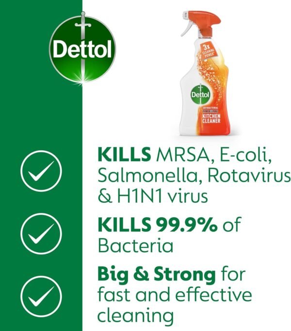 Dettol Power and Pure Kitchen Cleaner Spray, 1L [Packaging may vary] - Image 5