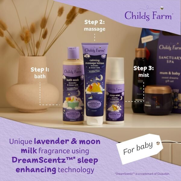 Childs Farm Mum and Baby Sweet Dreams Gift, 3-Step Sleep Routine for Baby - Image 2