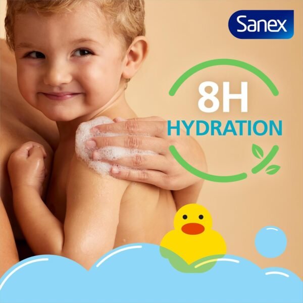 Sanex Zero% Hypoallergenic Nourishing Baby Bath Foam & Shampoo 450ml x 6 - Image 3