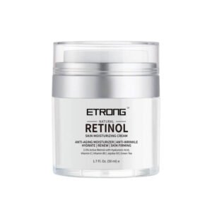 Retinol Moisturizer Cream,ETRONG Anti-aging Wrinkle Night/Day Cream - with 2.5% Retinol,Hyaluronic,Vitamin E and Jojoba Oil