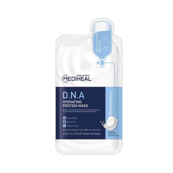 MEDIHEAL Official [Korea's No 1 Sheet Mask] - D.N.A Hydrating Protein Mask (5 Masks) - Image 3