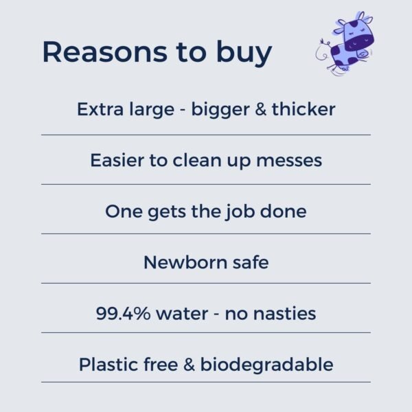 Mum & You Onewipe Baby Wipes Multipack, 100% Biodegradable Wet Wipes (10 Packs) - Image 4