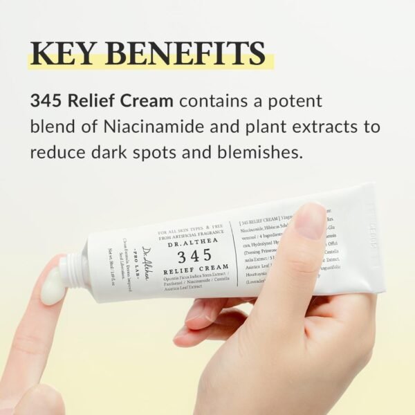 Dr.Althea 345 Relief Cream | Daily Face Moisturizer | 1.7 Fl Oz (Pack of 1) - Image 5