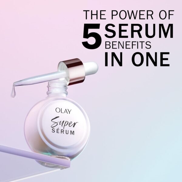 Olay Super Serum, Vitamin C Serum for Face, with Niacinamide, Collagen Peptide, Skincare for Anti Ageing & Brightening, 30ml - Image 2