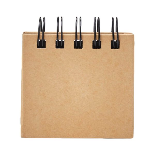 eBuyGB Sticky Notes Box Multi Memo Notepad Portfolio, 5 Colours, Brown,7 x 7.5 x 2.3 cm - Image 2