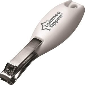 Tommee Tippee Essentials Baby Nail Clippers, Rounded Edges and Moulded Handle, 0m+, White