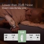 Momcozy Baby Nail File Electric, Baby Nail Clipper Electric, 360° Fog LED Gentle Light, 7 Grinding Head Replacement Pads - Image 3