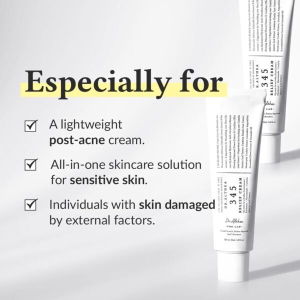 Dr.Althea 345 Relief Cream | Daily Face Moisturizer | 1.7 Fl Oz (Pack of 1) - Image 2