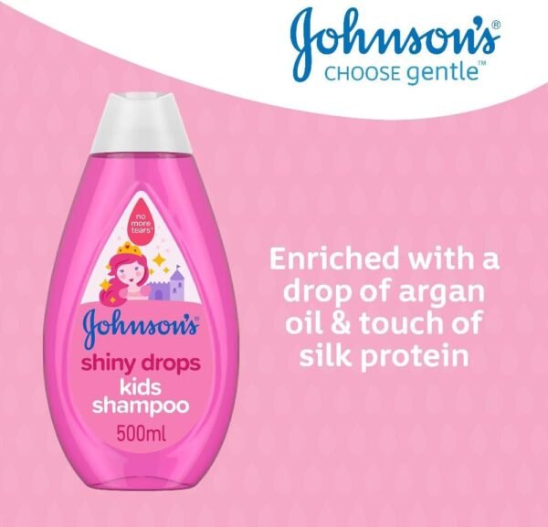 Johnson's Shiny Drops Kids Shampoo, 500ml - Image 3