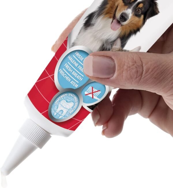 Beaphar | Advanced Dual-Enzyme Toothpaste | Dental Care for Dogs & Cats | Helps Prevent Bad Breath & Combat Plaque | Liver-Flavoured | 100g Tube - Image 2