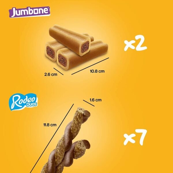 Pedigree Multipack with 24 Rodeo Duos Chicken and Bacon Flavour and 4 Jumbone Beef and Poultry Flavour,  Pack of 2 - Image 2