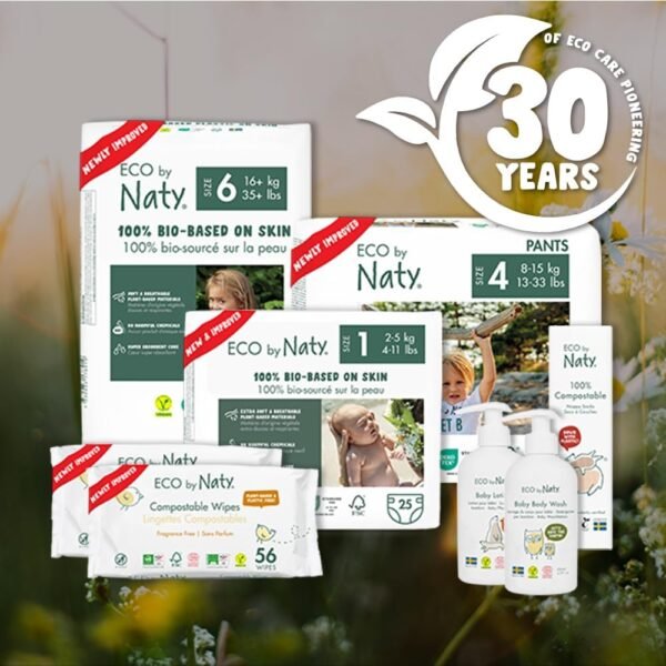 Eco by Naty Unscented Baby Wipes - Sensitive Skin (168 Count - 3 packs of 56) - Image 5