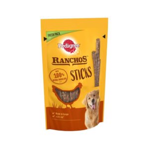 Pedigree Ranchos Sticks - Dog Treats - for Adult Dogs - with Chicken - 10 x 60 g