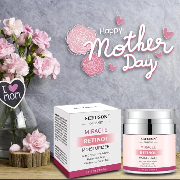 Retinol Moisturizer Cream,For Face&Eye Area Anti Aging Wrinkles & Acne & Fine Lines - With 2.5% Active Retinol (50Milliliter) - Image 3