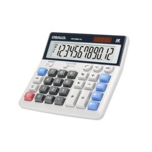 OSALO Desktop Calculator Extra Large LCD Display 12-Digit Big Number Accounting Calculator (OS-200ML)