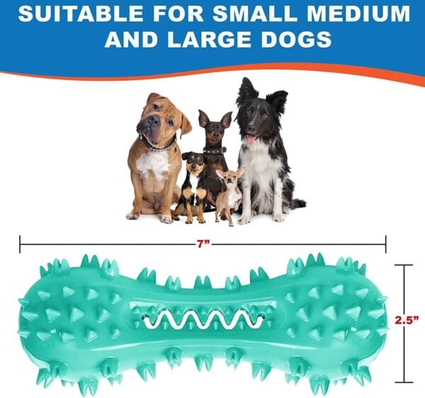 Toothbrush Dog Chew Toy, Stick Bone for Dog Teeth Cleaning, Dental Oral Care for Small, Medium and Large Dogs(Blue) - Image 3
