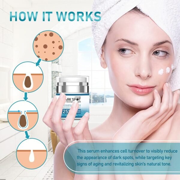 Dark Spot Remover for Face and Body: Dark Spot Corrector Cream - Enriching Skin Care for All Skin Tones - 1 fl oz - Image 3