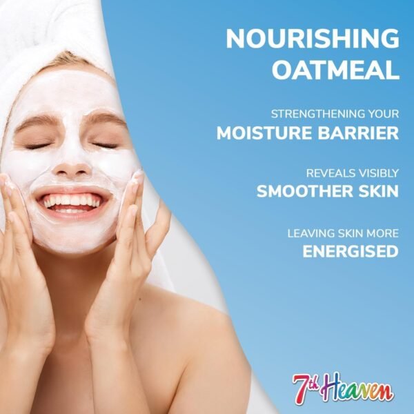 7th Heaven Coconut Cream Face Mask with Oatmeal - Smoothing - Sensitive Skin - Image 3