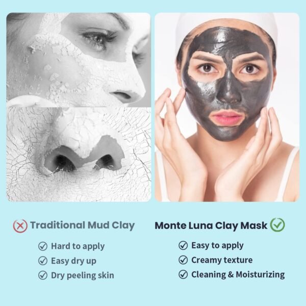Clay Mask, Face Masks Skincare, Turmeric Clay Face Mask, Dead Sea Mud Mask, Green Tea Face Mask, 3x70g - Image 5