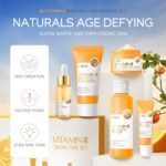 Skincare Gift Set for Teenage Girls - Vitamin C Serum Skin Care Sets & kits - Pamper Gifts for Women - Includes Cleanser, Face Serum,Cream,Toner, Eye Cream - Anti-Aging Daily Skin Care (5 Pieces) - Image 5