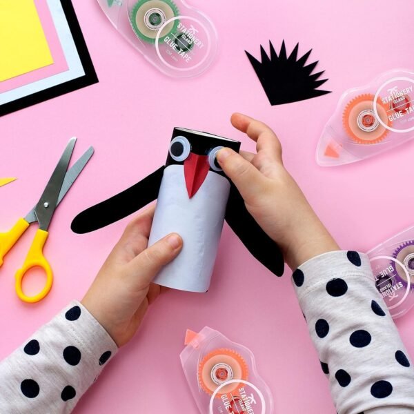 STATIONERY ISLAND Glue Tape Roller 8Pcs, 10mx8mm Double Side Tape Dispenser Roller - Image 4