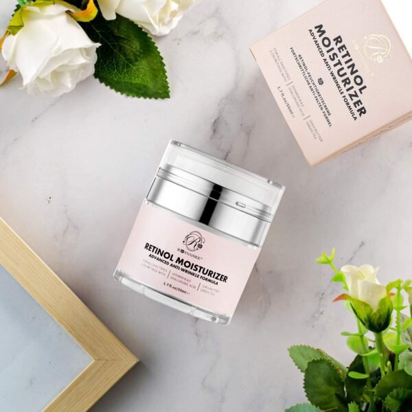 ROSVANEE Retinol Moisturizer Anti Aging Cream for Face, Neck and Eye with 2.5% Retinol, Hyaluronic Acid and Vitamins E & B5 - Image 3