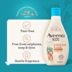 Aveeno Baby KIDS Bubble Bath & Wash 250ml - Image 4