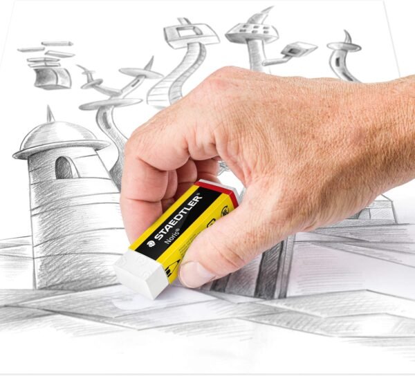 STAEDTLER 526 N-S1BK Noris Eraser & Single-Hole Sharpener (Pack of 2 Pieces) - Image 4